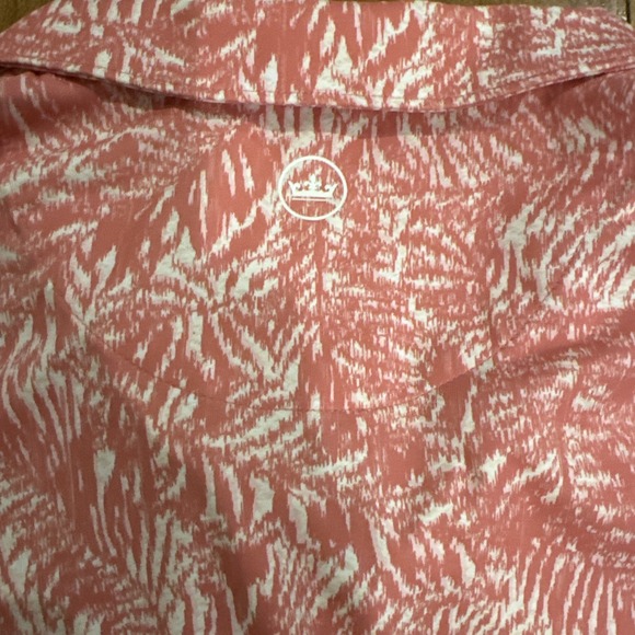 Peter Millar Women's Golf Polo Pink Palm Kiawah Ocean Course Size Large UVF 50+ - Picture 7 of 7